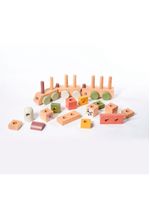 Trenzinho de madeira boho chic - tiny love