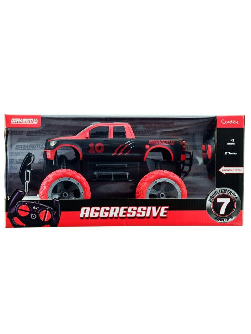 Veículo controle remoto 7 funções garagem sa agressive