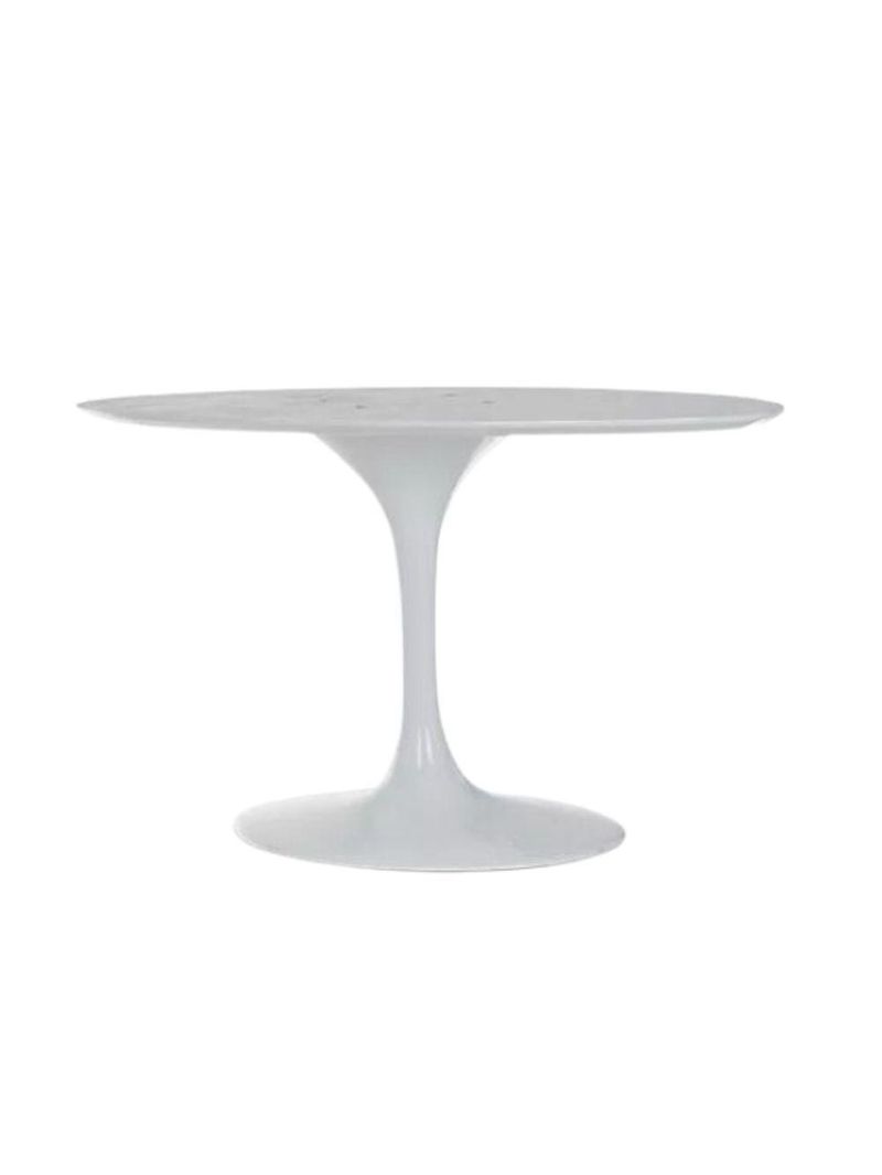 Base De Mesa De Jantar Saarinen Oval Para Tampo De 244x137 Cm Branca