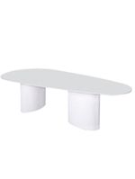 Mesa De Jantar Orgânica Duo 198x122cm Laqueada