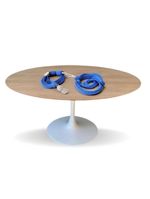 Mesa De Jantar Tulipa Saarinen Redonda 100cm Tampo Cor Jade