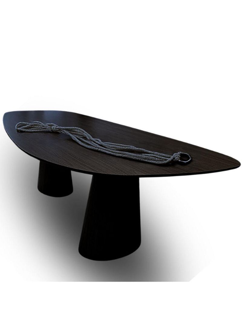 Mesa Organica Flower 160x90cm Em ébano