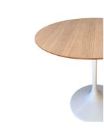 Mesa De Jantar Tulipa Saarinen Redonda 100cm Tampo Jade Cor Branco