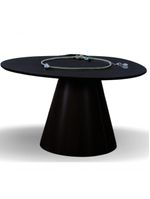 Mesa Cone Redonda Orgânica Em ébano 110cm