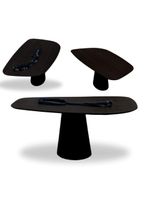 Mesa De Jantar Cone Organica Flower 180x100cm Madeira ébano