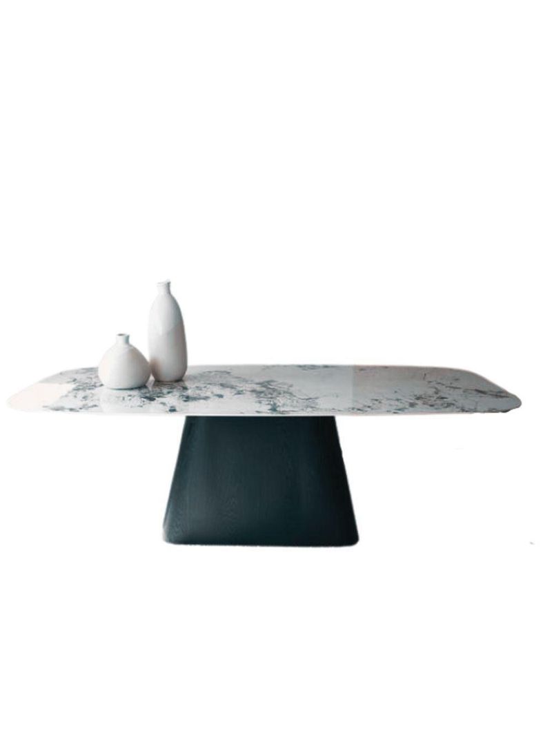 Mesa Cone Retangular 120x80cm Base ébano