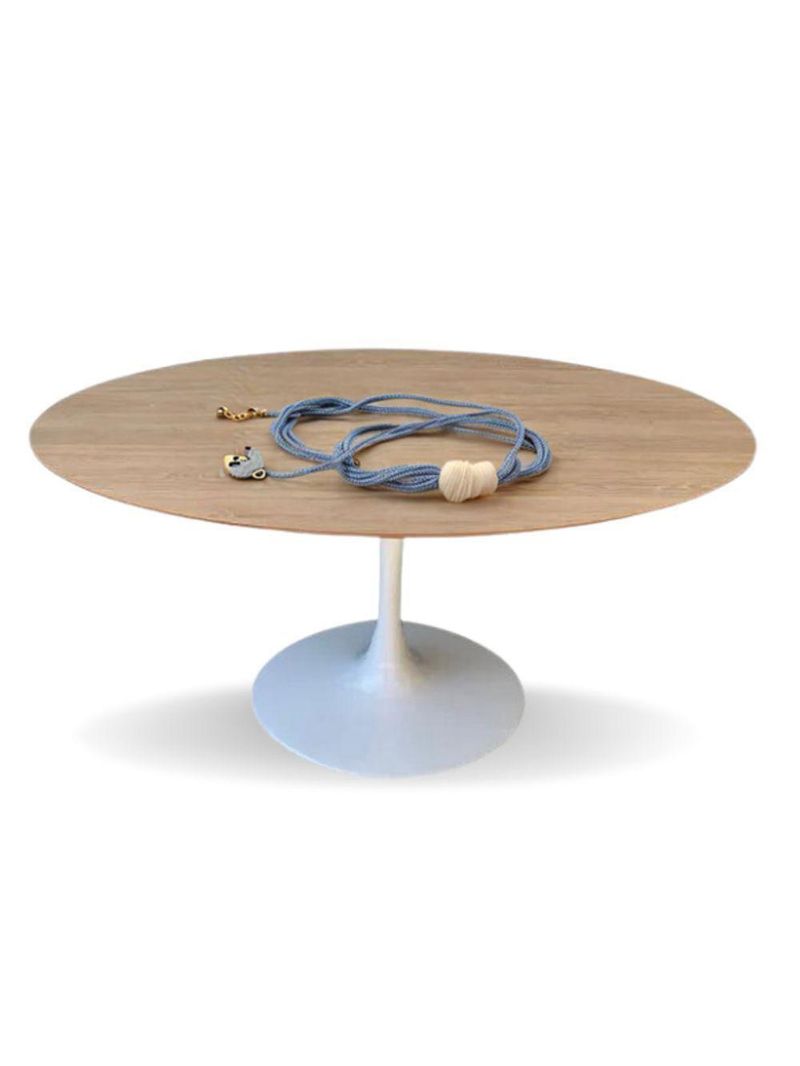 Mesa De Jantar Tulipa Saarinen Redonda 110cm Tampo Cor Jade