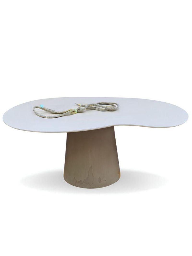Mesa De Jantar Cone Orgânica Bean 198x122cm