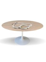 Mesa De Jantar Tulipa Saarinen Redonda 110cm Tampo Cor Jade