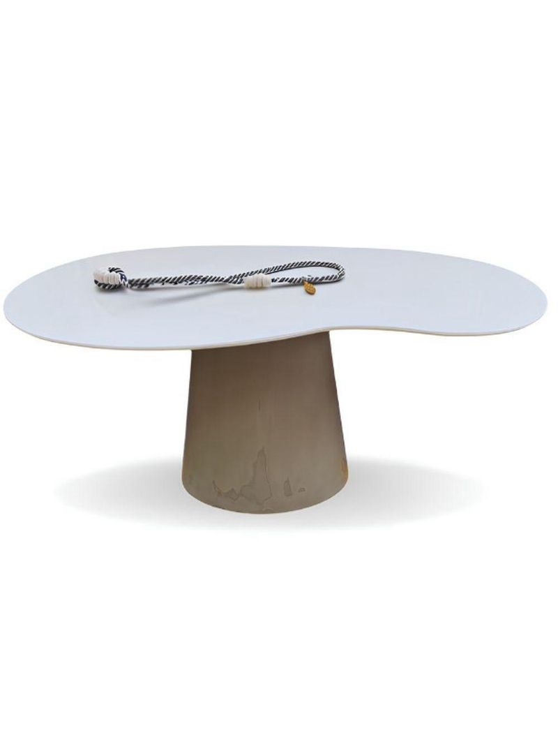 Mesa De Jantar Cone Orgânica Bean 198x122cm