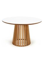 Conjunto Mesa De Jantar Redonda 4 Cadeiras Eames Eiffel