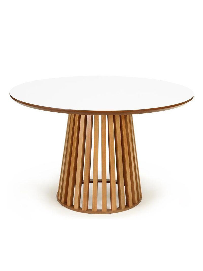 Conjunto Mesa De Jantar Redonda 4 Cadeiras Eames Eiffel