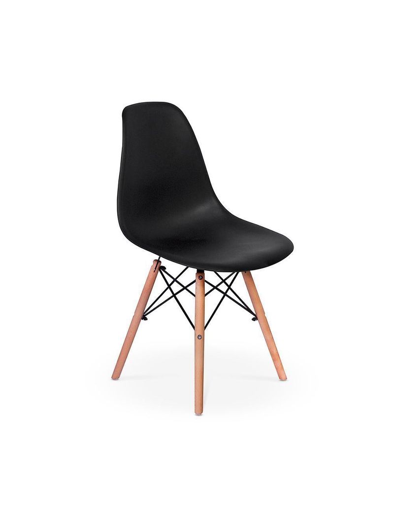 Conjunto Mesa De Jantar Redonda 4 Cadeiras Eames Eiffel