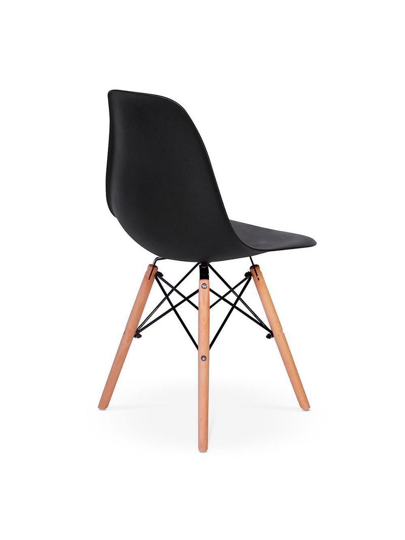Conjunto Mesa De Jantar Redonda 4 Cadeiras Eames Eiffel