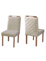 Conjunto Sala De Jantar Mônaco 4 Cadeiras Off White