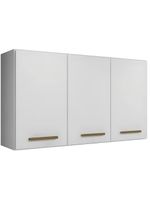 Armário Aéreo 3 Portas étios Kaiki Móveis Branco