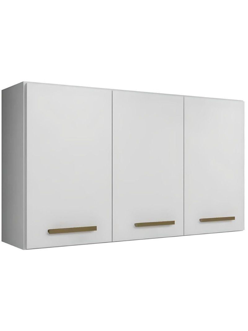 Armário Aéreo 3 Portas étios Kaiki Móveis Branco