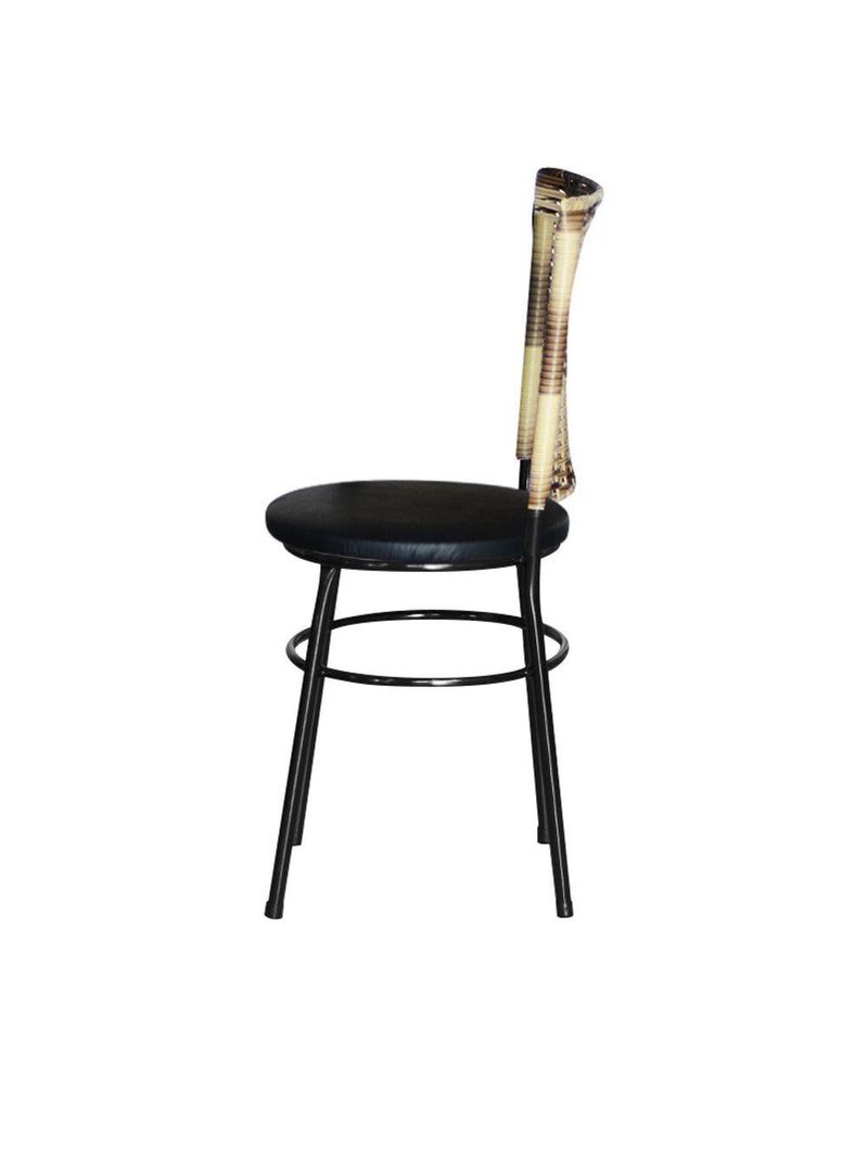 6 Cadeiras Para Mesa Preta Hawai Cappuccino Premium Preto