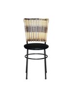 6 Cadeiras Para Mesa Preta Hawai Cappuccino Premium Preto