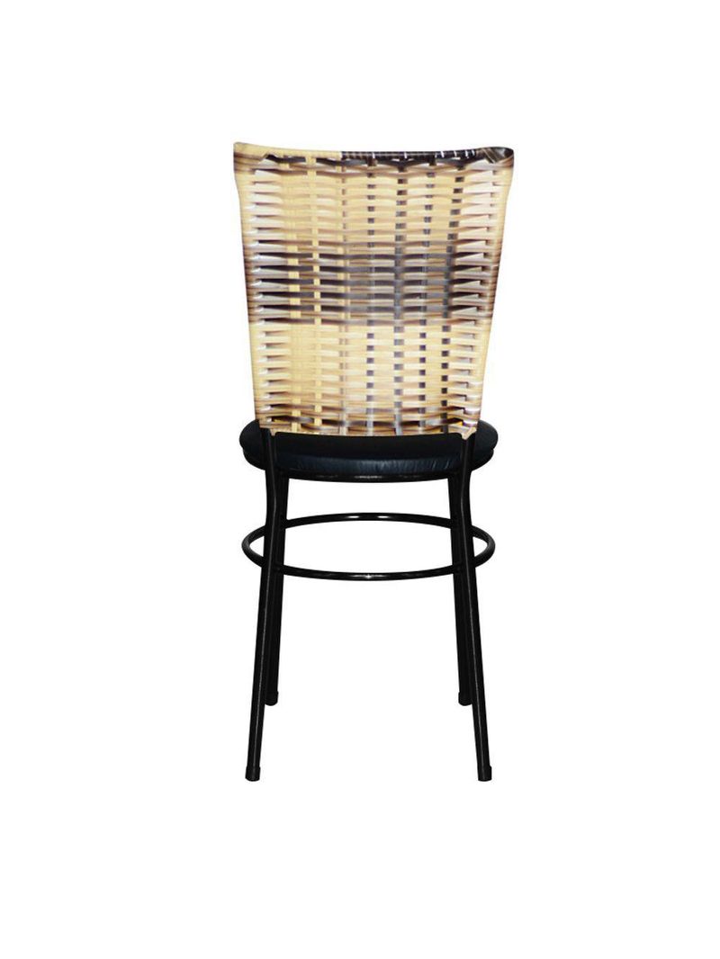 6 Cadeiras Para Mesa Preta Hawai Cappuccino Premium Preto