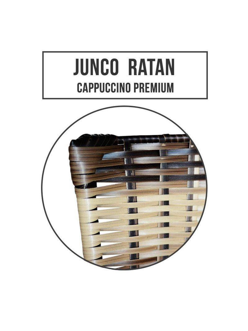 6 Cadeiras Para Mesa Preta Hawai Cappuccino Premium Preto