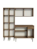 Armário De Cozinha Compacta 169cm Rustic Emilly Madesa 09 Rustic Rustic