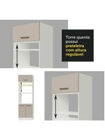 Armário De Cozinha Completa 270cm Branco/crema Agata Madesa 01 Branco/crema Branco/crema