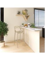 Banqueta Alta Allegra Design Cozinha/bancada - Nude