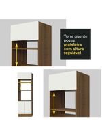 Armário De Cozinha Completa 310cm Stella Madesa 02 Rustic/branco