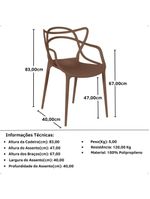 Conjunto Mesa De Jantar Retangular Eiffel 4Cadeiras Allegra