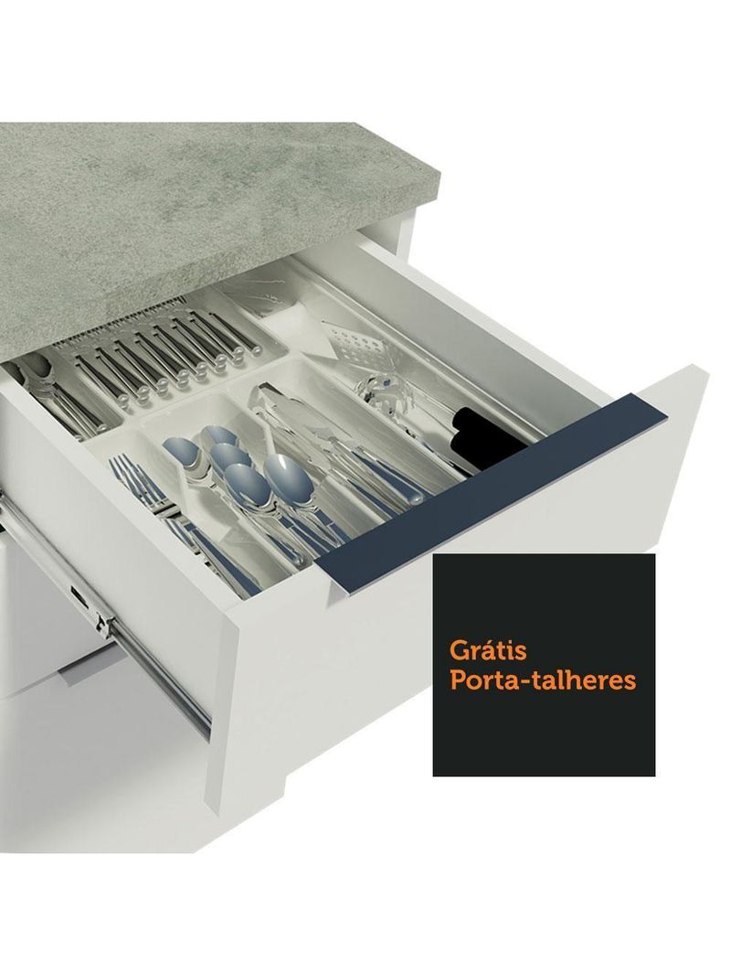 Armário De Cozinha Completa 310cm Stella Madesa 03 Branco