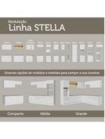 Armário De Cozinha Completa 310cm Stella Madesa 03 Branco