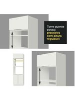 Armário De Cozinha Completa 310cm Stella Madesa 03 Branco