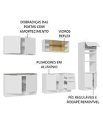 Armário De Cozinha Completa 310cm Stella Madesa 03 Branco