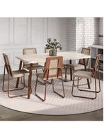 Conjunto Sala De Jantar 6 Cadeiras Catânia Carraro Petra E Rosê