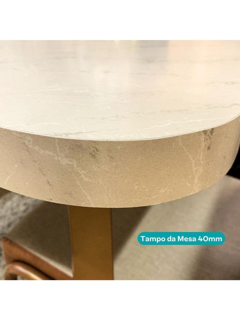 Conjunto Sala De Jantar 6 Cadeiras Catânia Carraro Petra E Rosê