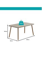 Conjunto Sala De Jantar 6 Cadeiras Catânia Carraro Petra E Rosê