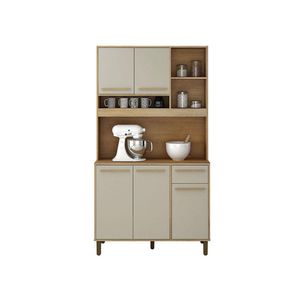 Armário De Cozinha Ametista Cinamomo Off White - Valdemóveis