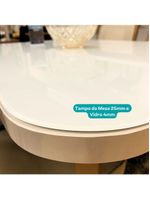 Conjunto Sala De Jantar 4 Cadeiras Dácia Carraro Gelo E Rosê