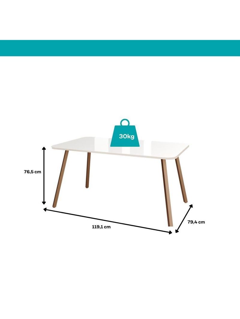 Conjunto Sala De Jantar 4 Cadeiras Dácia Carraro Gelo E Rosê