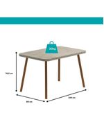 Conjunto Sala De Jantar 4 Cadeiras Trento Carraro Petra E Rosê