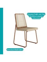 Conjunto Sala De Jantar 4 Cadeiras Trento Carraro Petra E Rosê