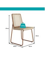 Conjunto Sala De Jantar 4 Cadeiras Trento Carraro Petra E Rosê