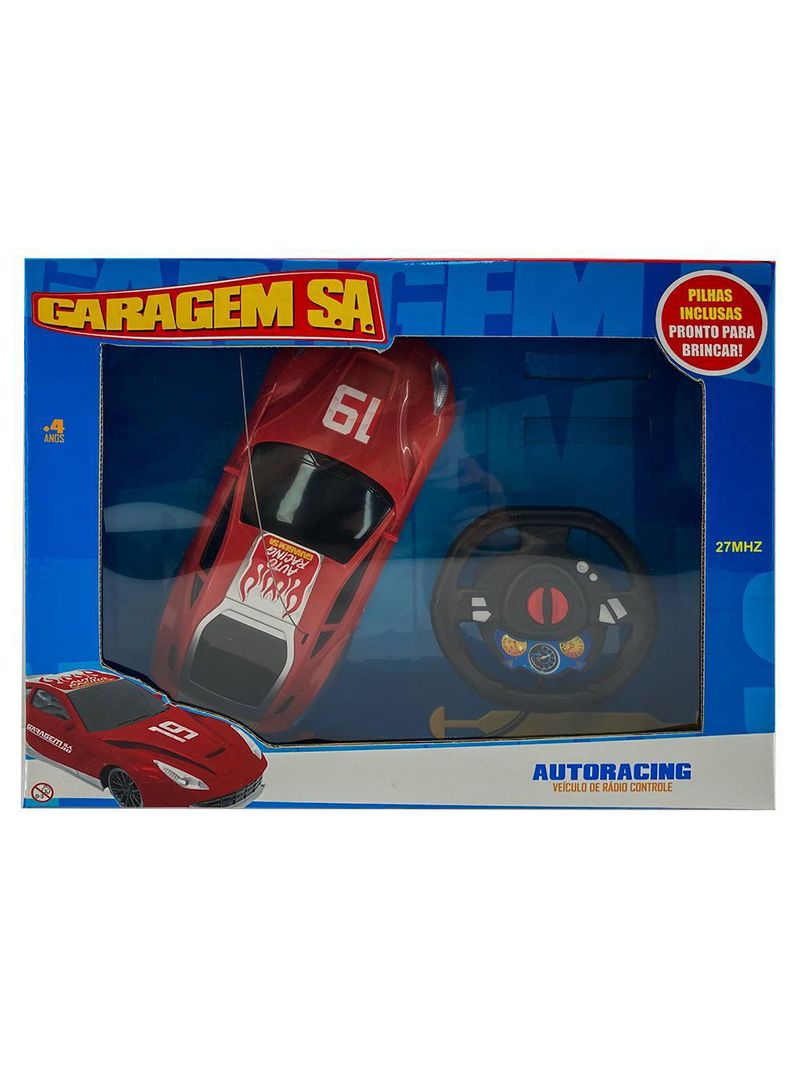 Carrinho de controle remoto autoracing garagem sa