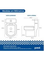 Vaso Sanitário Monobloco Porcê Imperius Privada Com Assento Branco (PVS39MBSFA-BR)