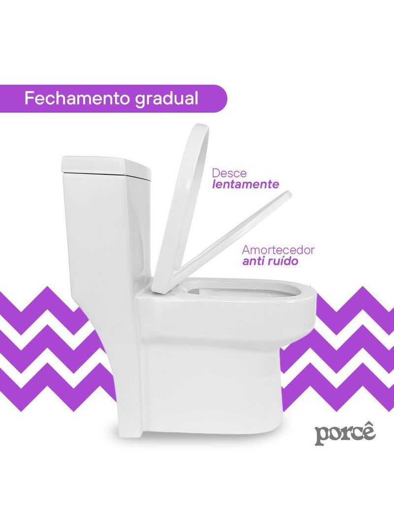 Vaso Sanitário Monobloco Porcê Imperius Privada Com Assento Branco (PVS39MBSFA-BR)