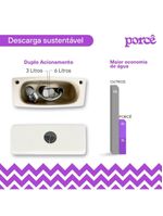 Vaso Sanitário Monobloco Porcê Imperius Privada Com Assento Branco (PVS39MBSFA-BR)