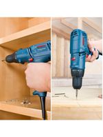 Parafusadeira e Furadeira Elétrica 400W 3/8 POL GSR 7-14E + Estojo 34 Peças X-Line Titânio BOSCH