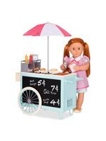 Carrinho de cachorro quente retrô our generation