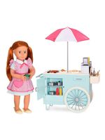 Carrinho de cachorro quente retrô our generation